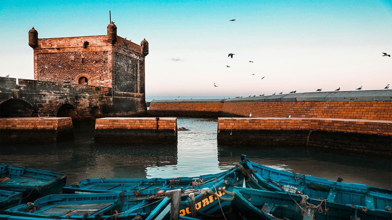 Historical fortress at Essaouira's harbor, timeless Mogador beauty