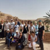 Kasbah Ait Benhaddou visitors.