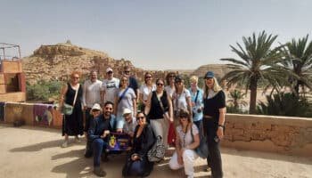 Kasbah Ait Benhaddou visitors.