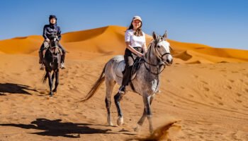 Horseback riding in Merzouga