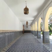 Moulay Ali Cherif's Mausoleum, decorative corridor in a traditional building