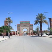 Rissani with a decorative gate